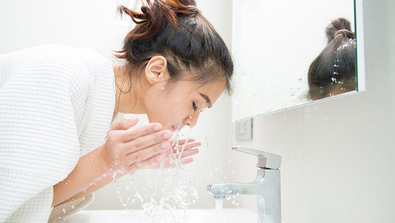 Wash Face After a Facial