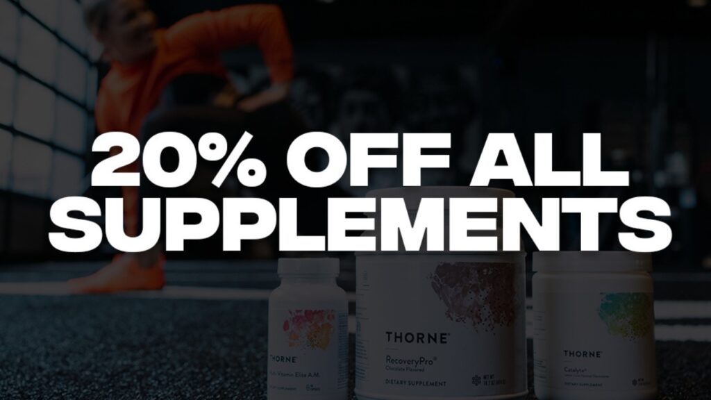 20% off all supplements