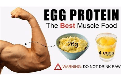 how much protein in 4 eggs